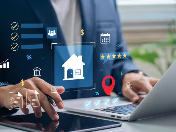 Reviewing a local business's online presence as part of a professional evaluation
