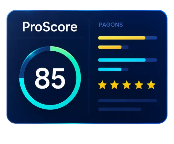 Example PLOCAL ProScore dashboard and evaluation findings